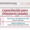 Portada taller de capacitacion para directores locales